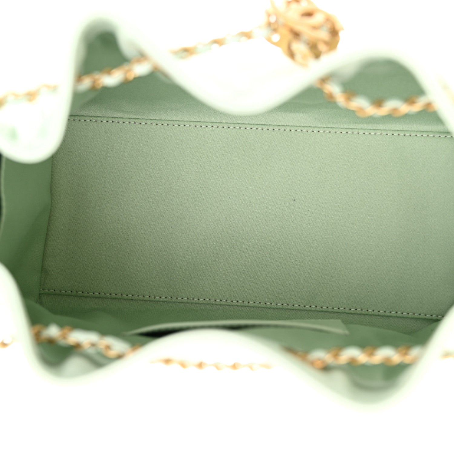 Chanel Caviar Quilted Small Chanel 25 Handbag Light Green 5 of 11