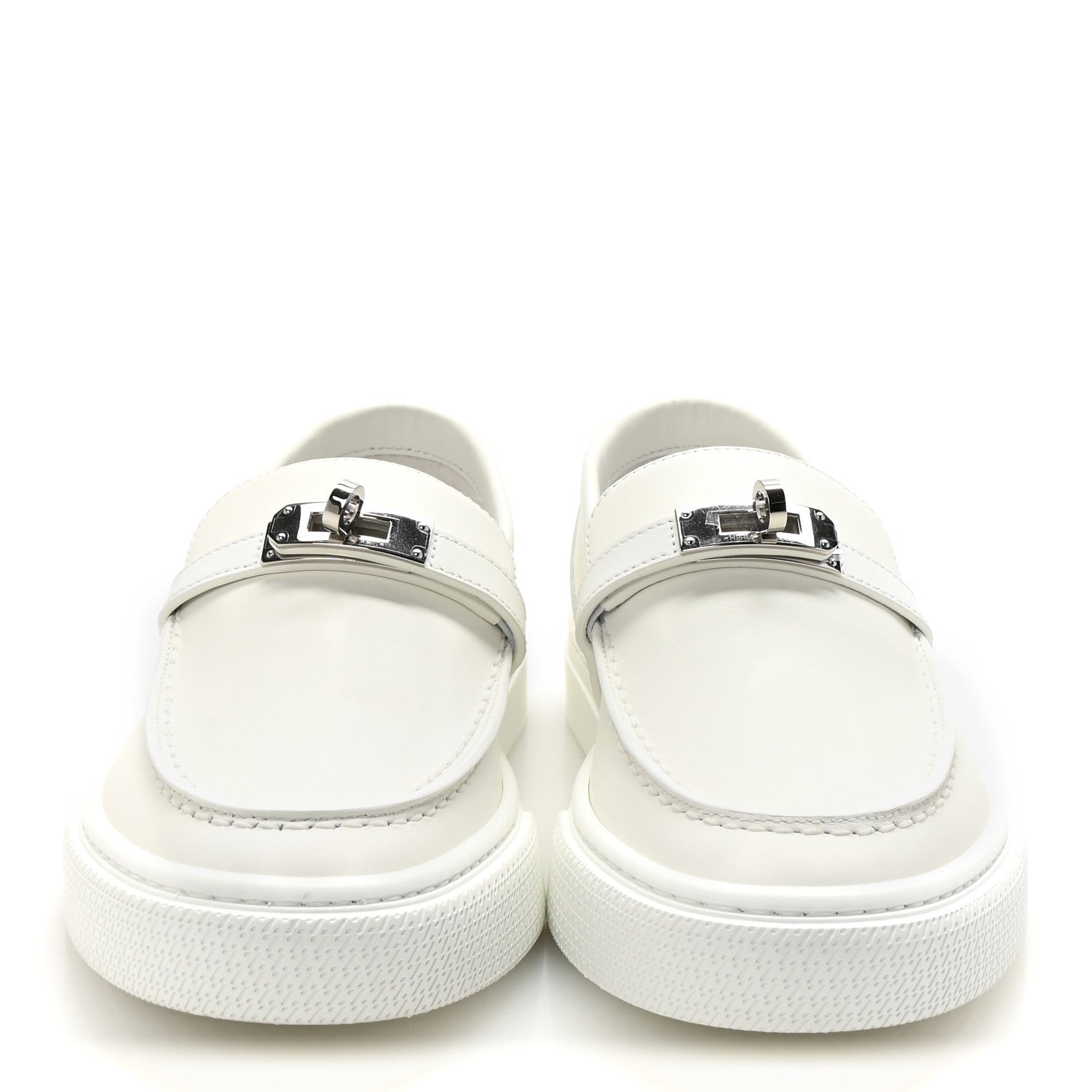 Hermes Calfskin Game Slip On Sneakers 38 White 3 of 9