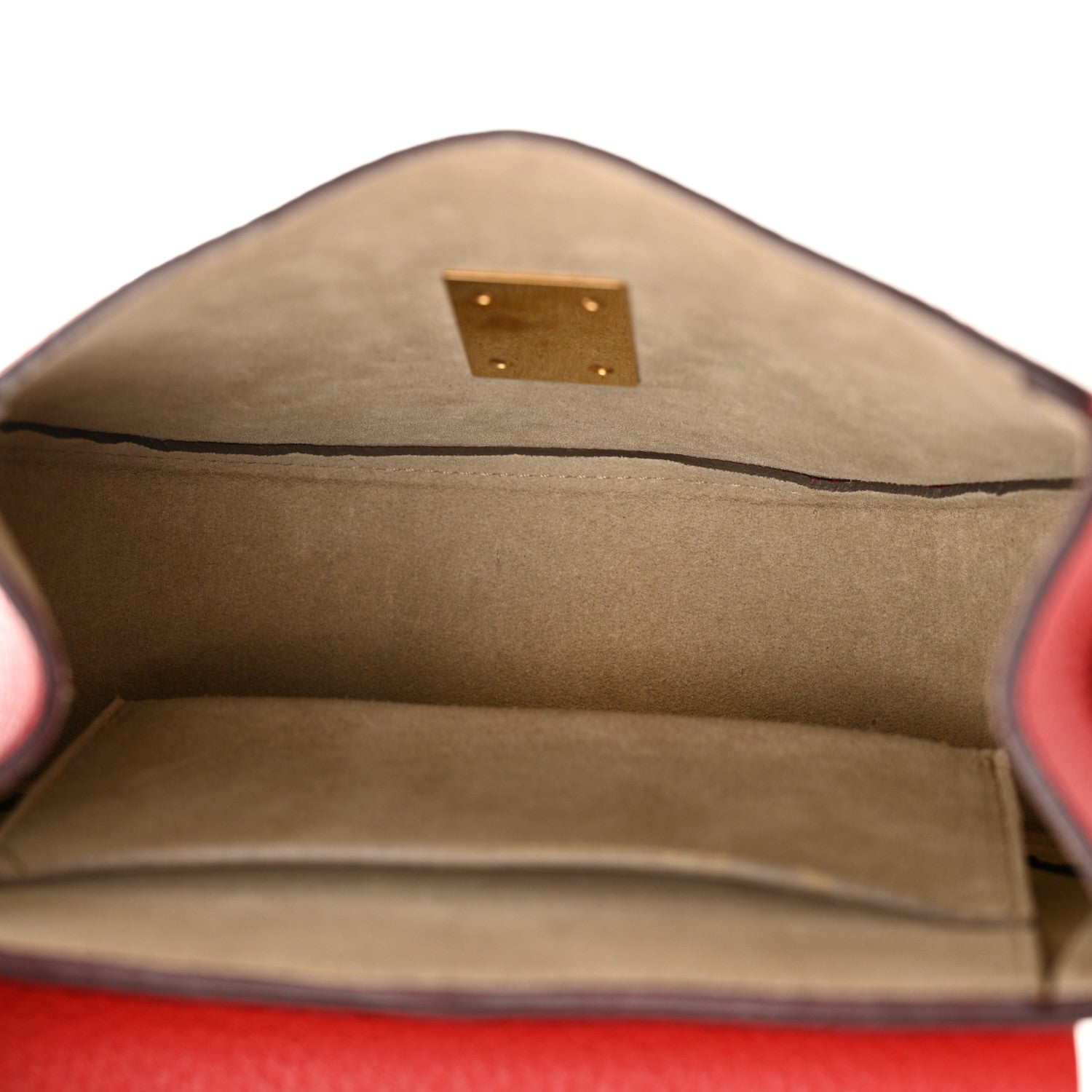 Chloe Grained Lambskin Mini Drew Shoulder Bag Plaid Red 5 of 11