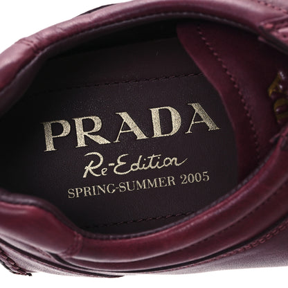 Prada Soft Nappa Re-Edition 2005 Men's Montecarlo Antiqued 8 Burgundy 8 of 9