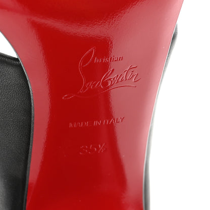 Christian Louboutin Elastic Calfskin Patrouille 85 Sandals 35.5 Black 7 of 9