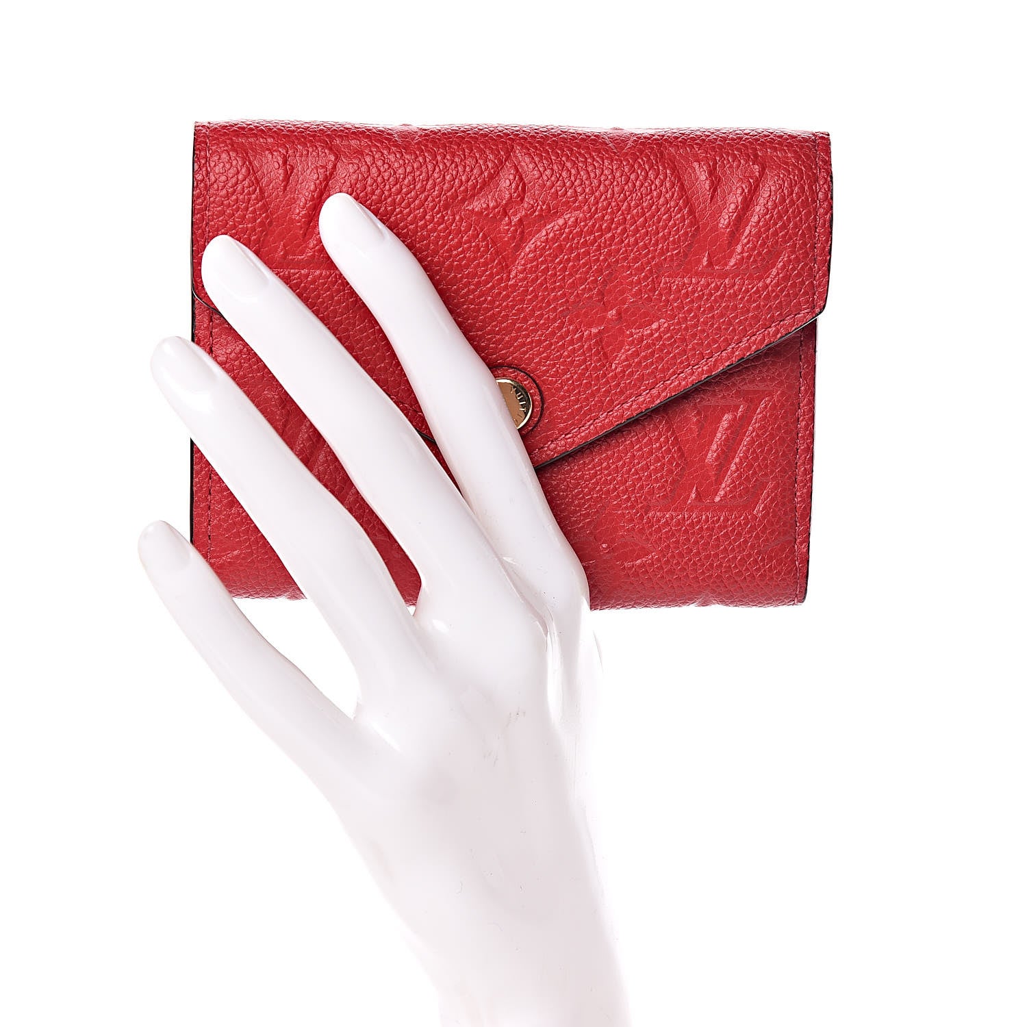 Louis Vuitton Empreinte Victorine Wallet Scarlet 2 of 8