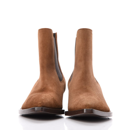 Saint Laurent Suede Theo Chelsea Boots 36.5 Tan 2 of 8