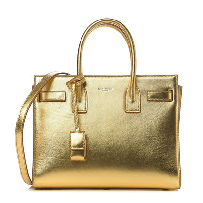 Saint Laurent Metallic Calfskin Baby Sac De Jour Ciad 1 of 9