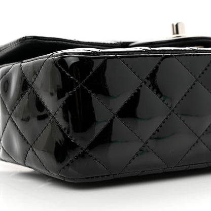 Chanel Patent Calfskin Quilted Mini Rectangular Flap Black 9 of 11