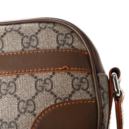 Gucci GG Supreme Monogram Web Small Shoulder Bag Brown 7 of 10