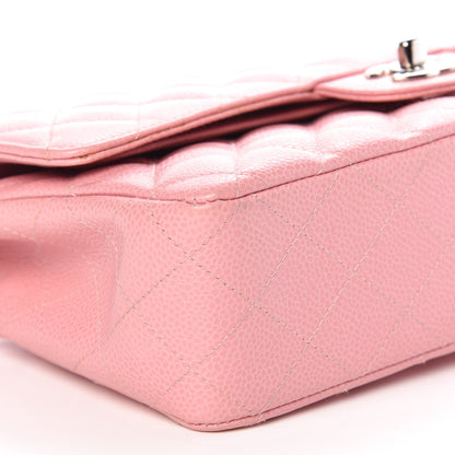 Chanel Caviar Quilted Medium Double Flap Pink 8 of 10