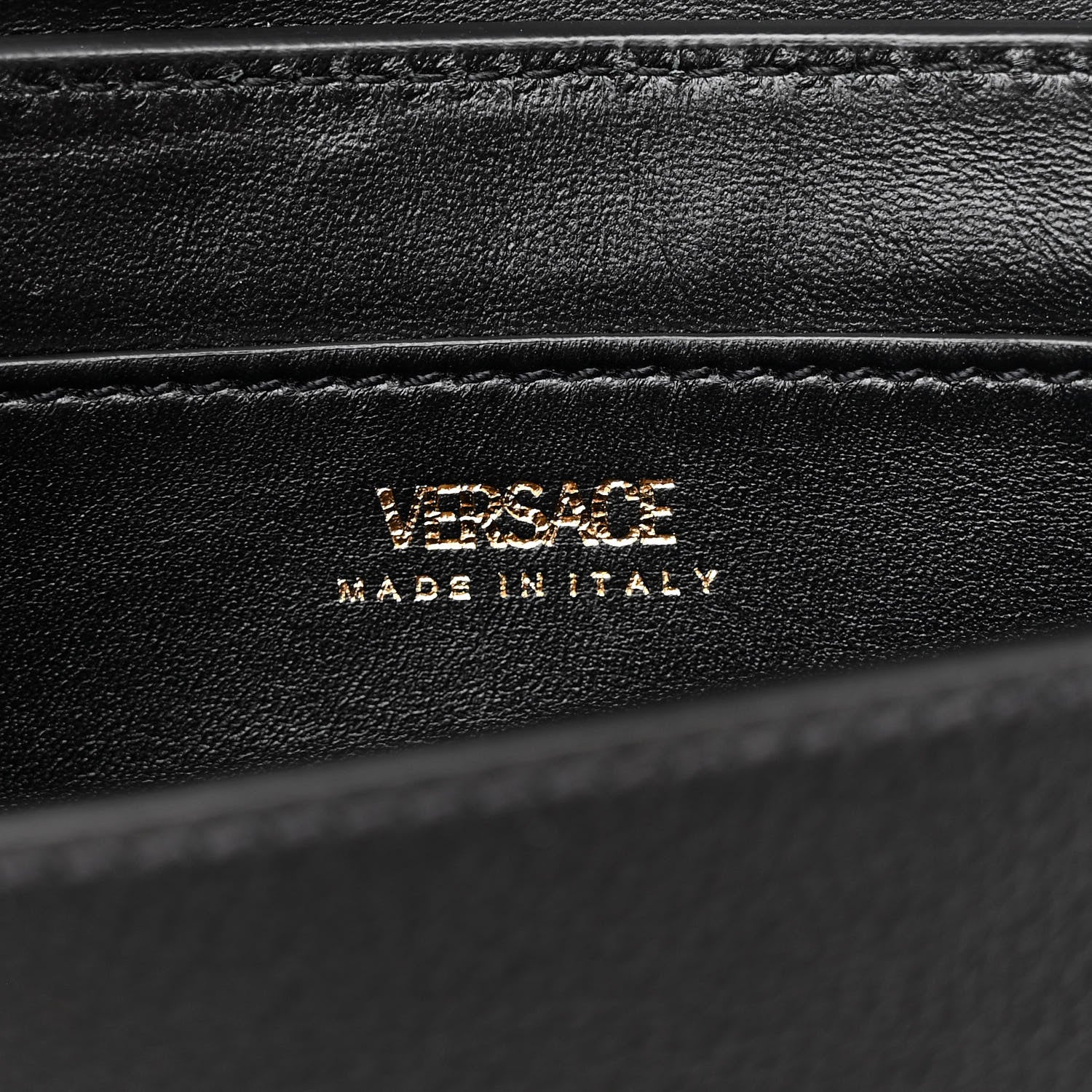 Versace Grained Calfskin La Medusa Chain Crossbody Bag Black 6 of 11