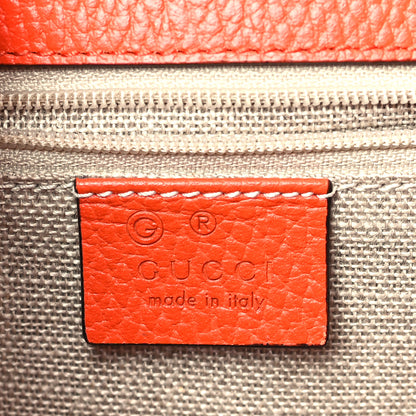 Gucci Dollar Calfskin Interlocking G Shoulder Bag Sun Orange 6 of 9