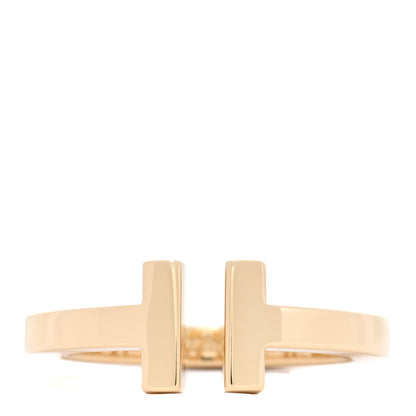 Tiffany 18K Yellow Gold T Square Ring 54 7 1 of 3