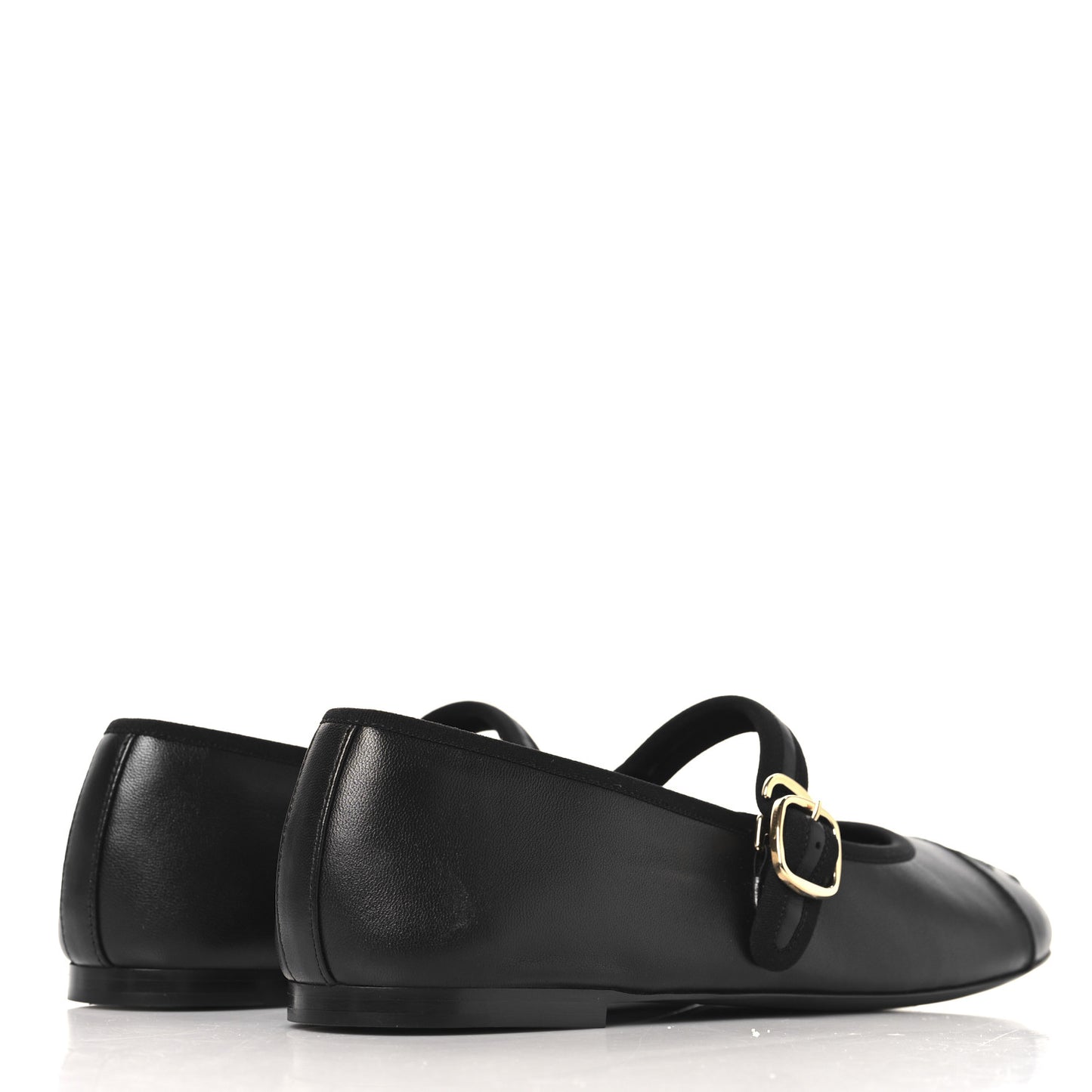 Lambskin Mary Jane Flats 40.5 Black