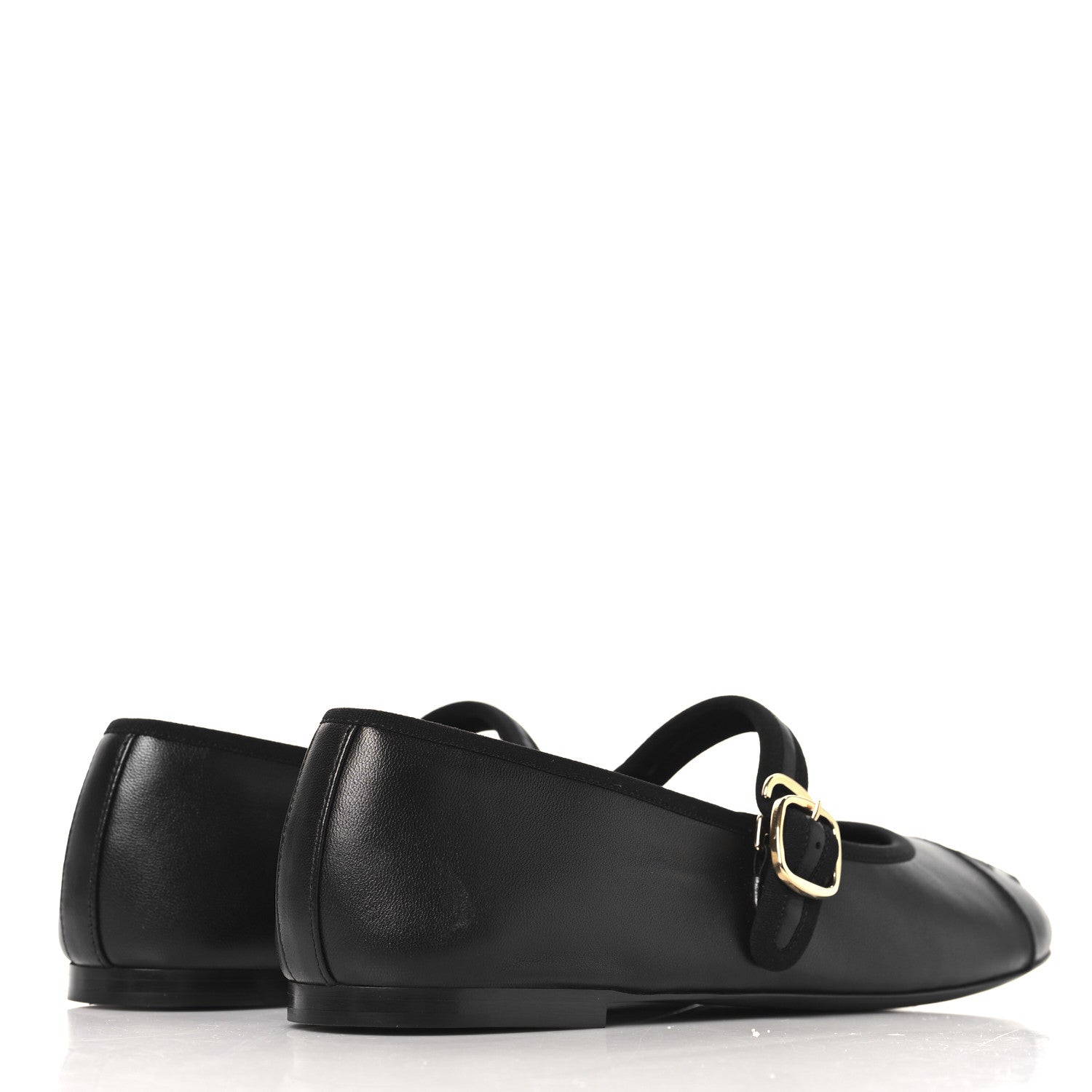 Chanel Lambskin Mary Jane Flats 40.5 Black 5 of 10