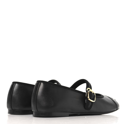Chanel Lambskin Mary Jane Flats 40.5 Black 5 of 10