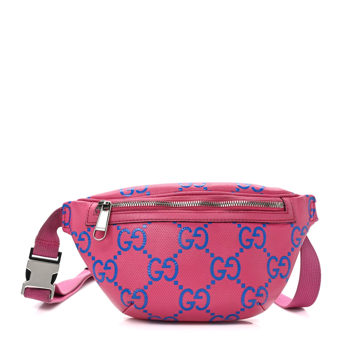 Calfskin GG Tennis Bi-Color Embossed Belt Bag Modern Fucsia Modern Blue