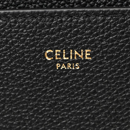 Celine Soft Grained Calfskin Sangle Bucket Bag Black 6 of 13
