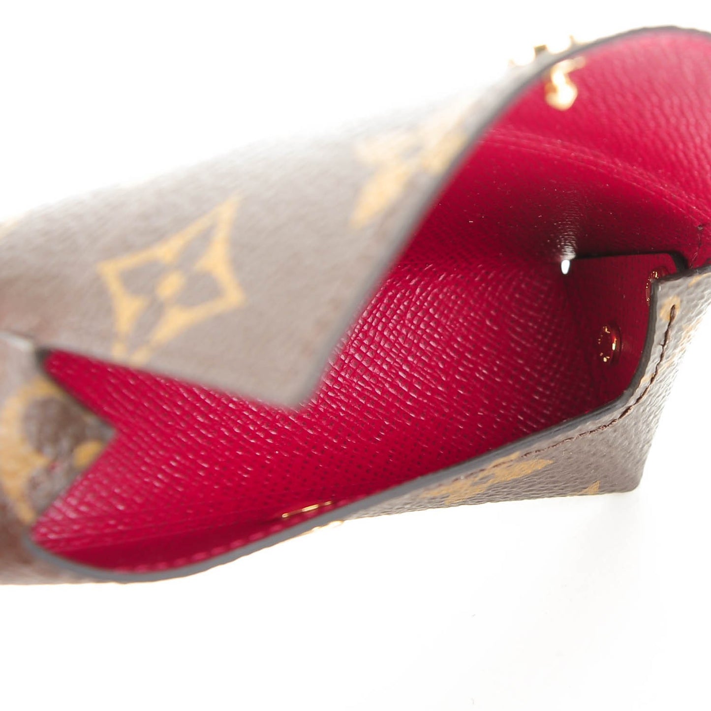 Monogram Lipstick Case Fuchsia