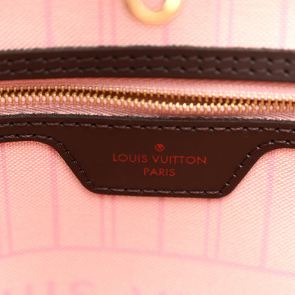 Louis Vuitton Damier Ebene Neo Neverfull MM Rose Ballerine 6 of 9