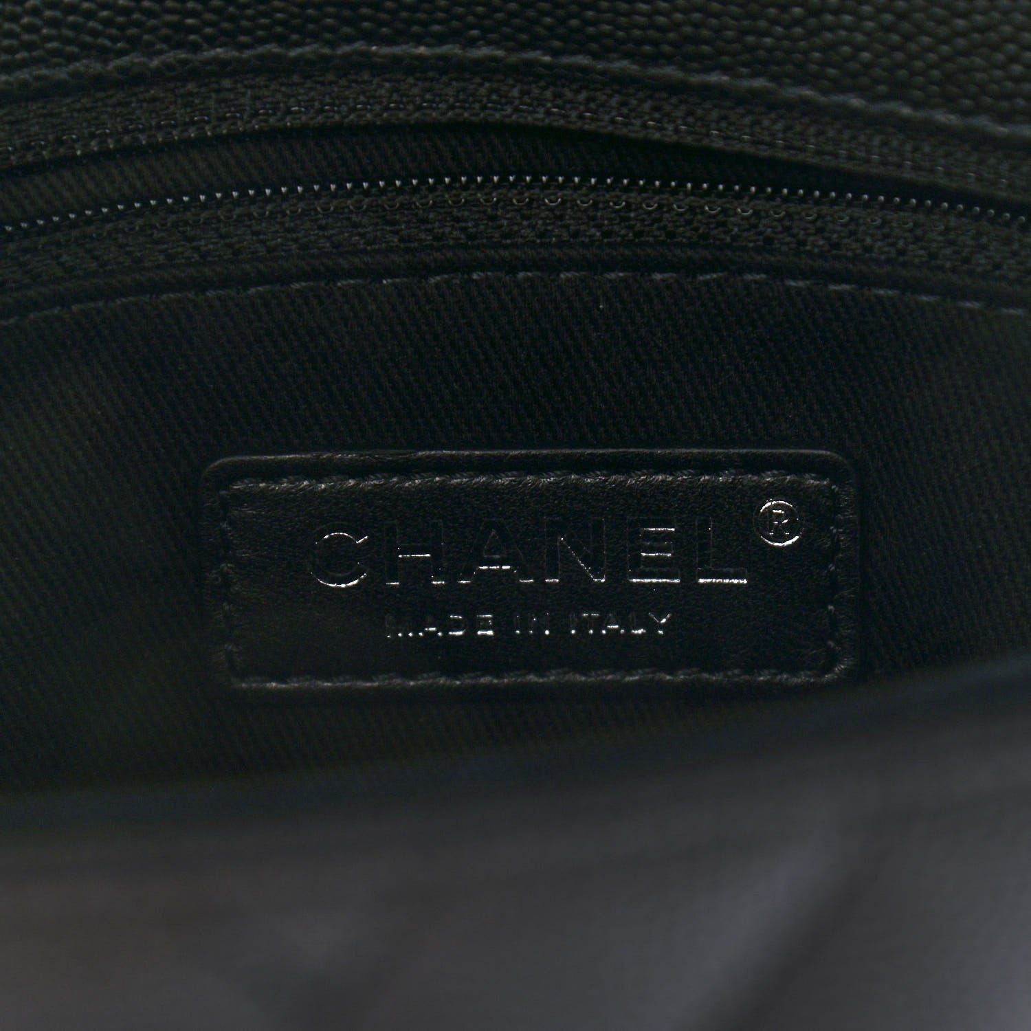 Chanel Caviar Chevron Quilted Mini Coco Handle Flap So Black 6 of 9
