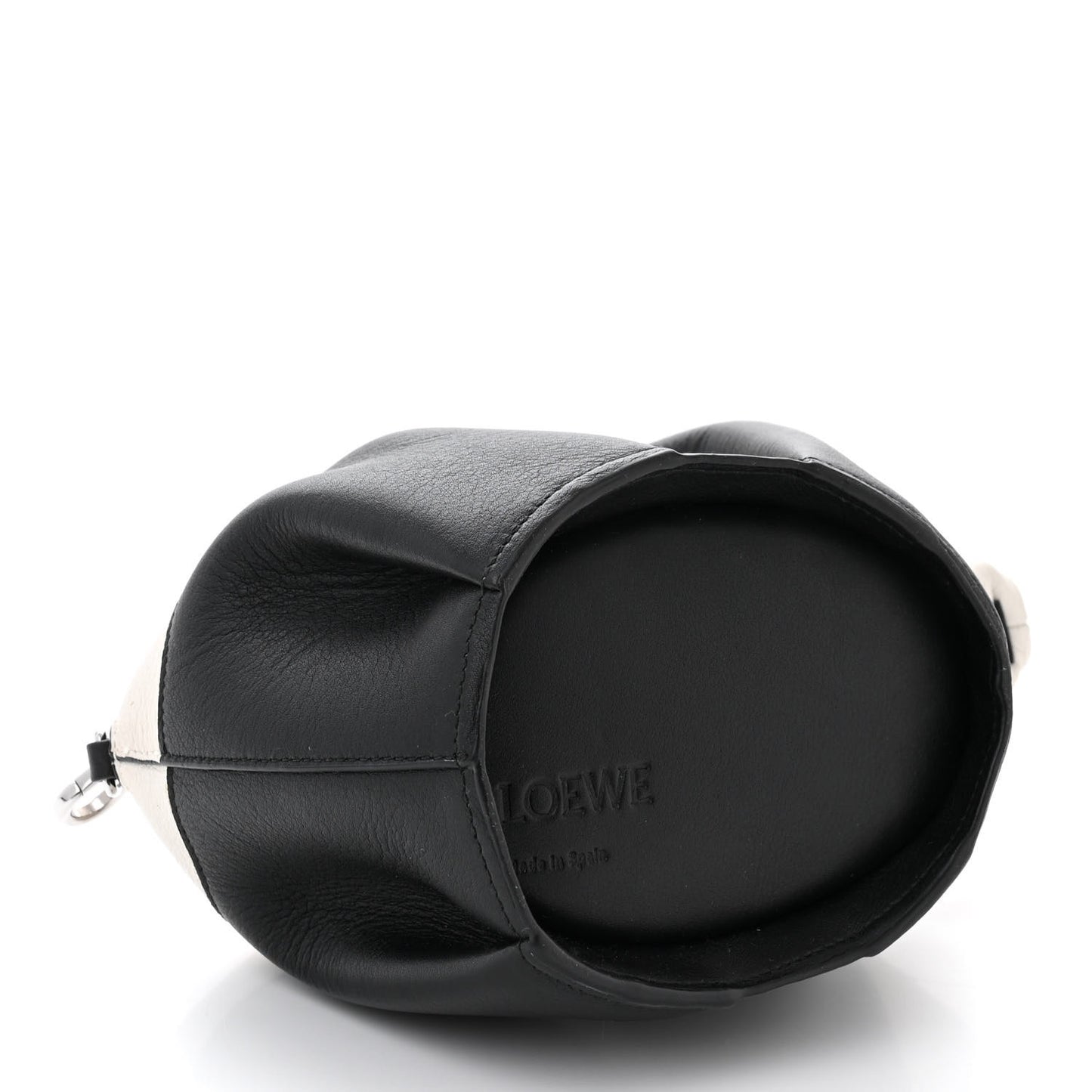 Calfskin Panda Crossbody Black White