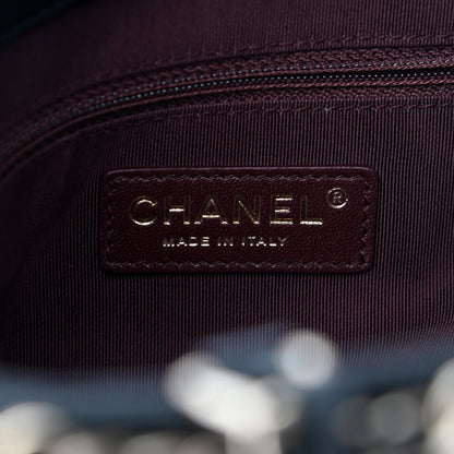 Chanel Lambskin Large Shopping Chain Tote Black 5 of 6