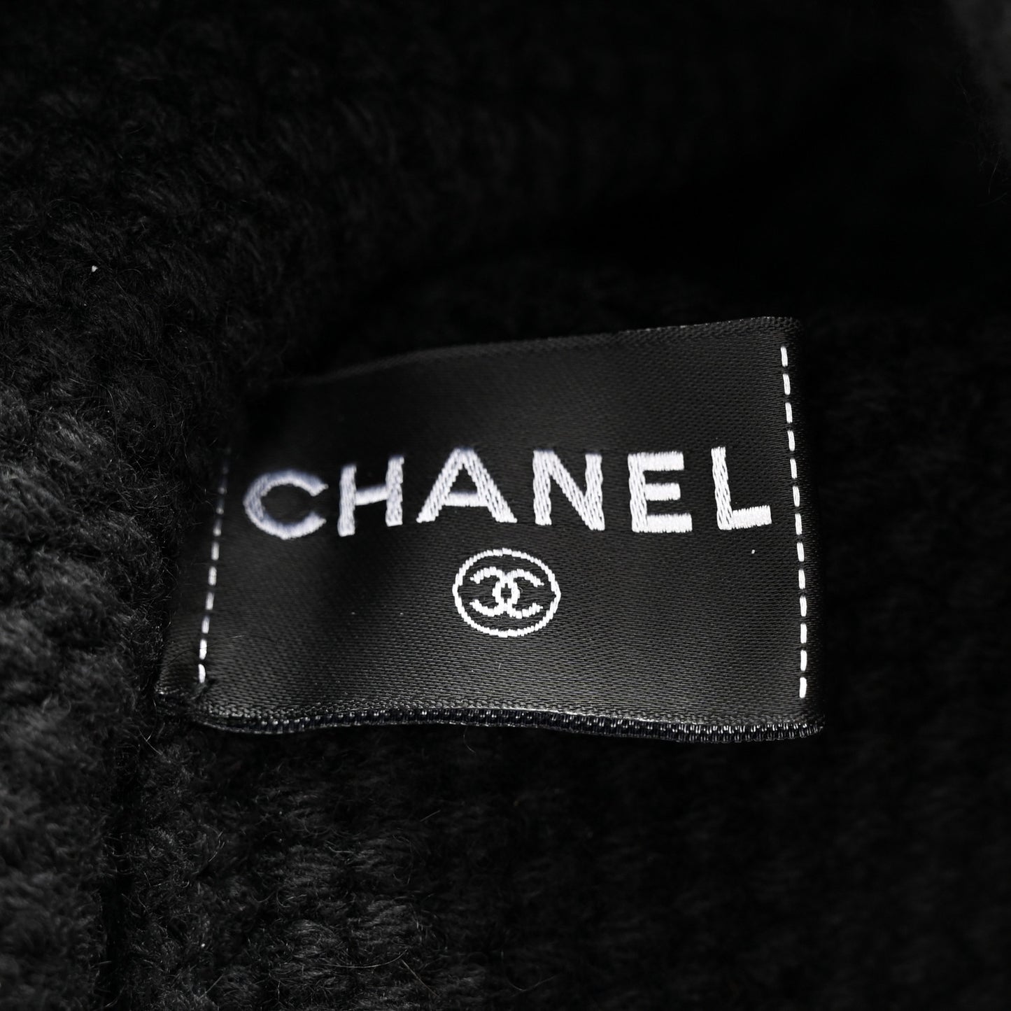 Cashmere CC Beanie Hat Black Pink