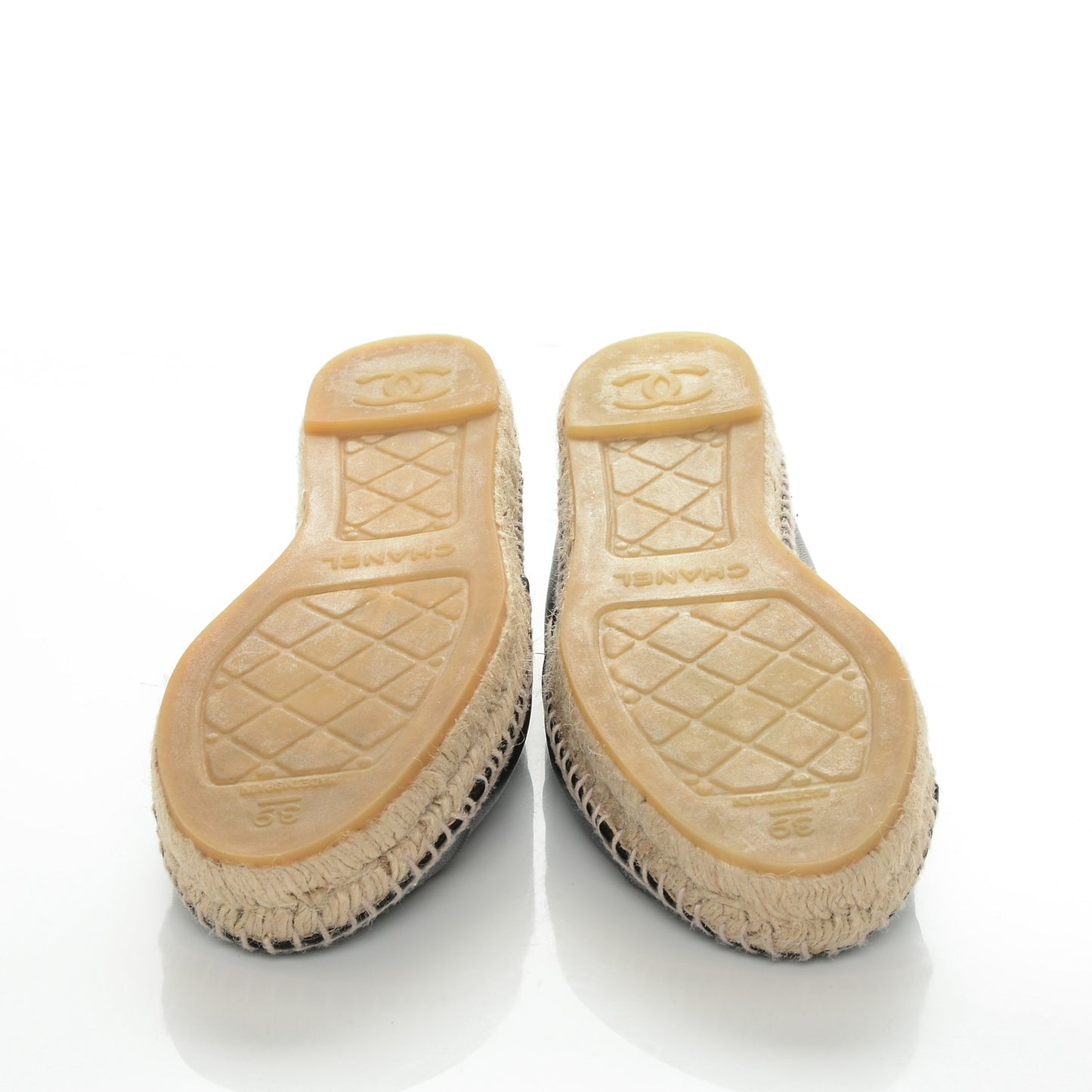 Lambskin CC Espadrilles 39 Black
