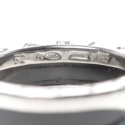 Bulgari Sterling Silver Ceramic Save The Children One-Band Ring 52 6 7 of 7