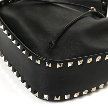 Valentino Garavani Vitello Rockstud Bucket Bag Black 12 of 12