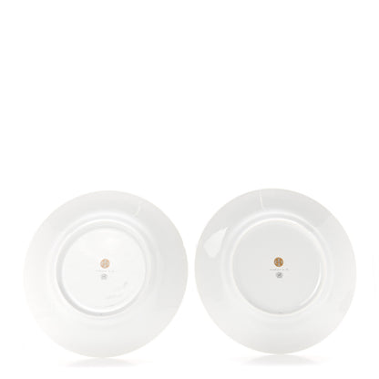 Hermes Porcelain Mosaique Au 24 Gold Dinner Plate Set of 2 2 of 5