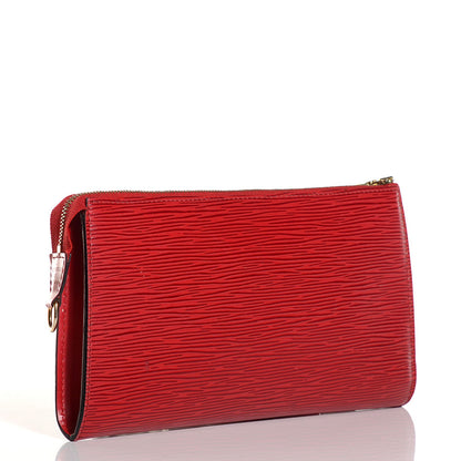Louis Vuitton Epi Pochette Accessories 24 Castillan Red 3 of 7