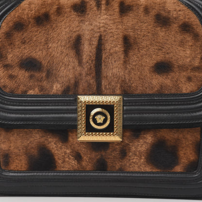 Versace Calfskin Leopard Icon Chain Flap Black 11 of 11
