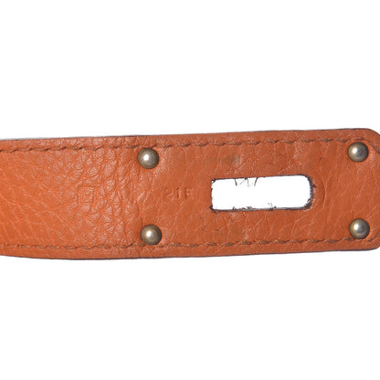 Hermes Taurillon Clemence Jypsiere 34 Orange 7 of 19