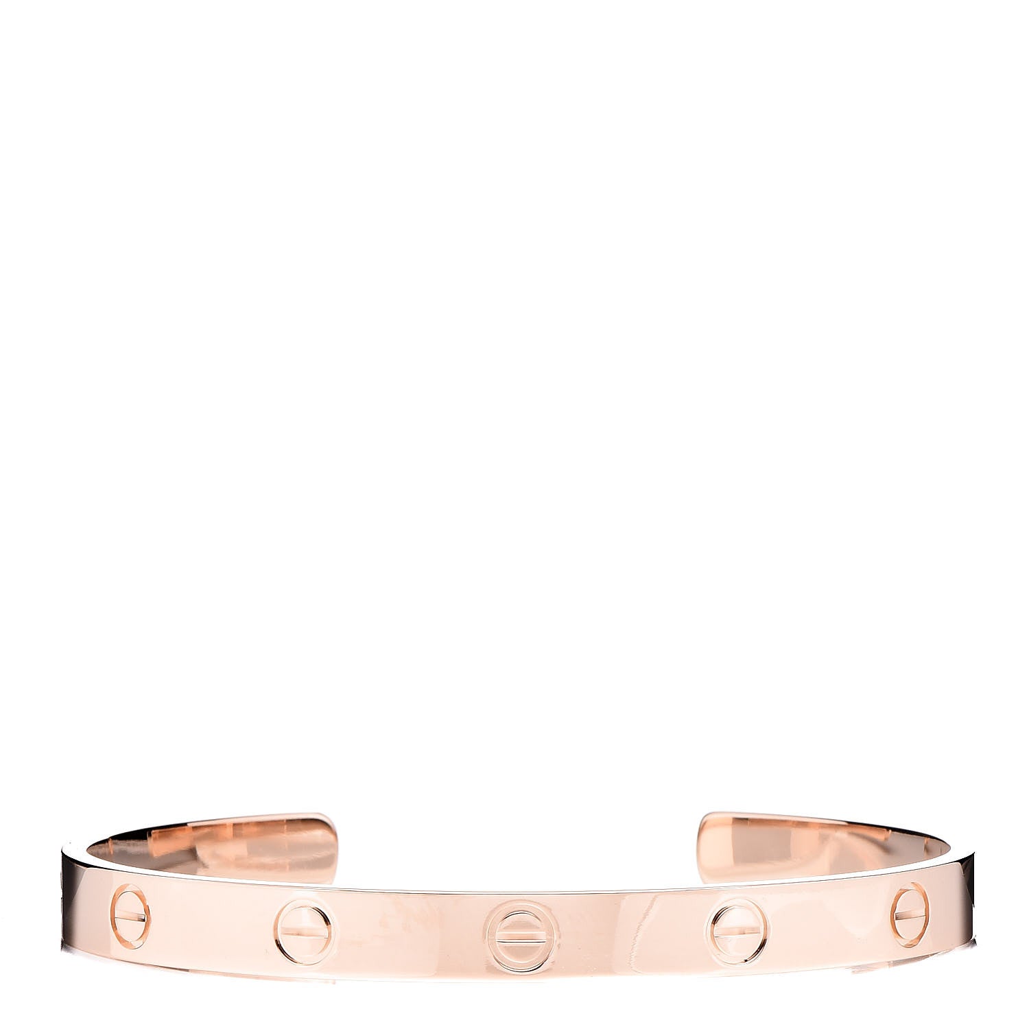 Cartier 18K Pink Gold LOVE Cuff Bracelet 18 1 of 5