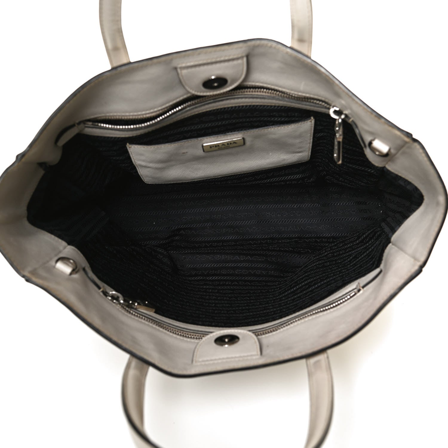 Prada Saffiano Soft Tote Talco 4 of 10