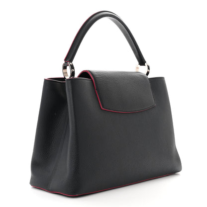 Louis Vuitton Taurillon Capucines MM Cobalt Fuchsia 3 of 10