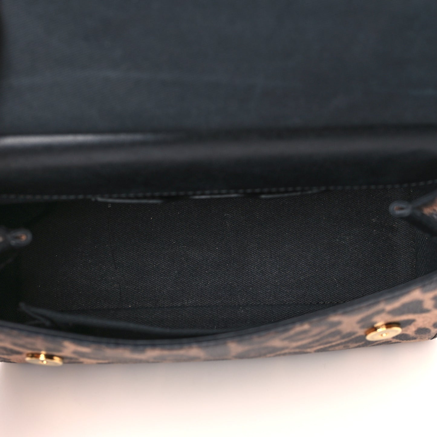 Dauphine Leopard Print Mini Miss Sicily Satchel Black