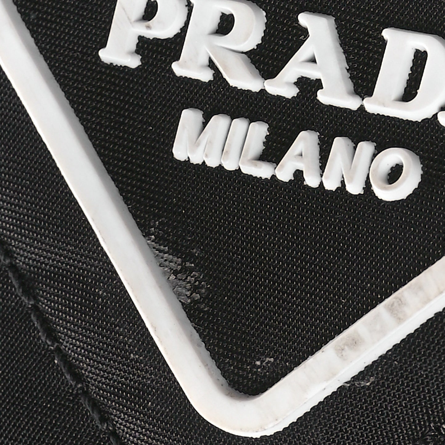 Re-Nylon Gabardine Triangle Logo Double Wheel 50mm Sneakers 37 Black