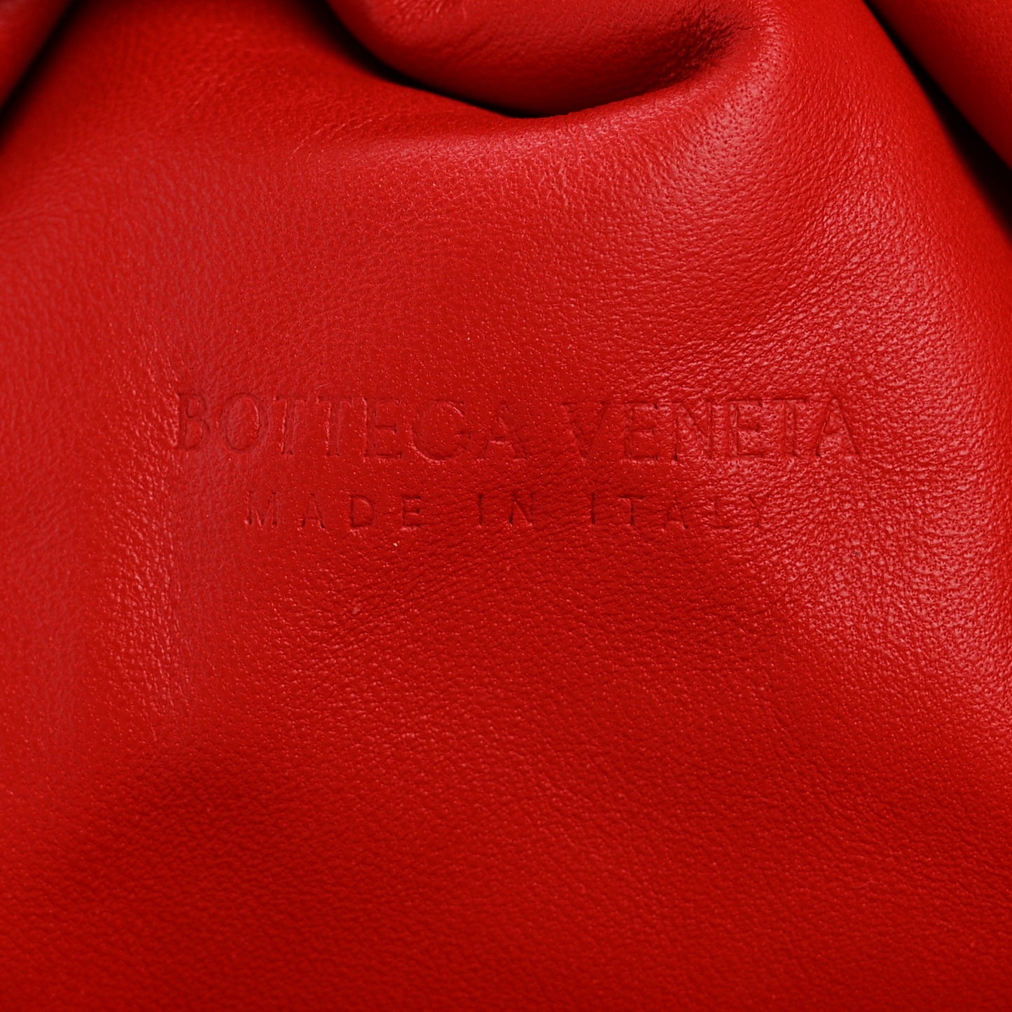 Nappa Maxi Intrecciato The Pouch Oversized Clutch Bright Red