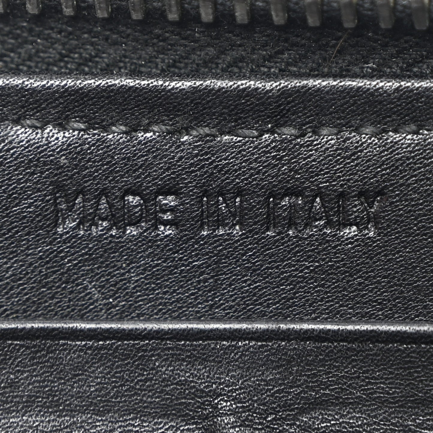 Tessuto Nylon Beaded Bear Zip Around Wallet Black
