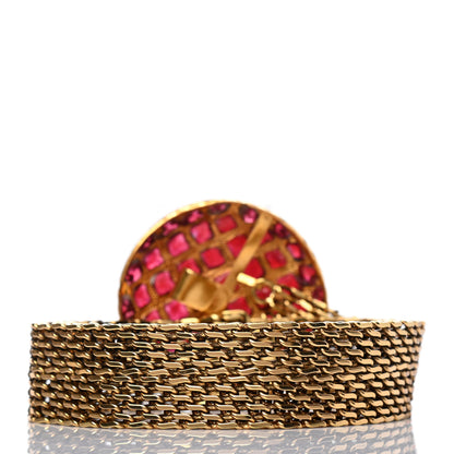 Chanel Crystal Gripoix Poured Glass Chain Belt Gold Multicolor 2 of 6