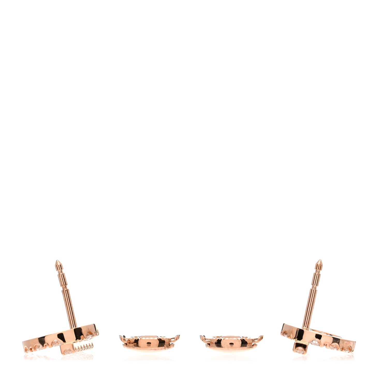 18K Rose Gold Diamond Finesse Earrings