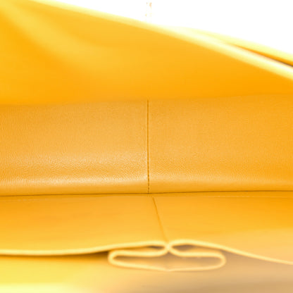 Chanel Iridescent Caviar Quilted Jumbo Double Flap Jaune Yellow 5 of 10