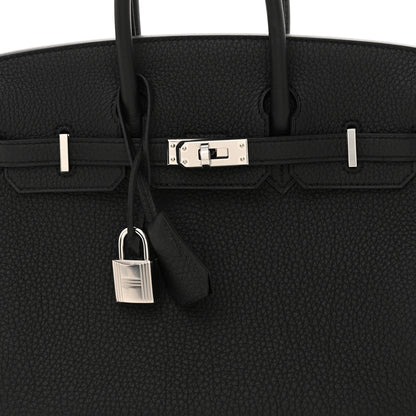 Hermes Togo Birkin 25 Black 7 of 12