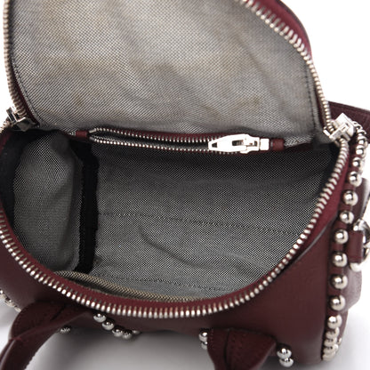 Alexander Wang Calfskin Studded Mini Rockie Matte Beet Rodium Hardware 5 of 9