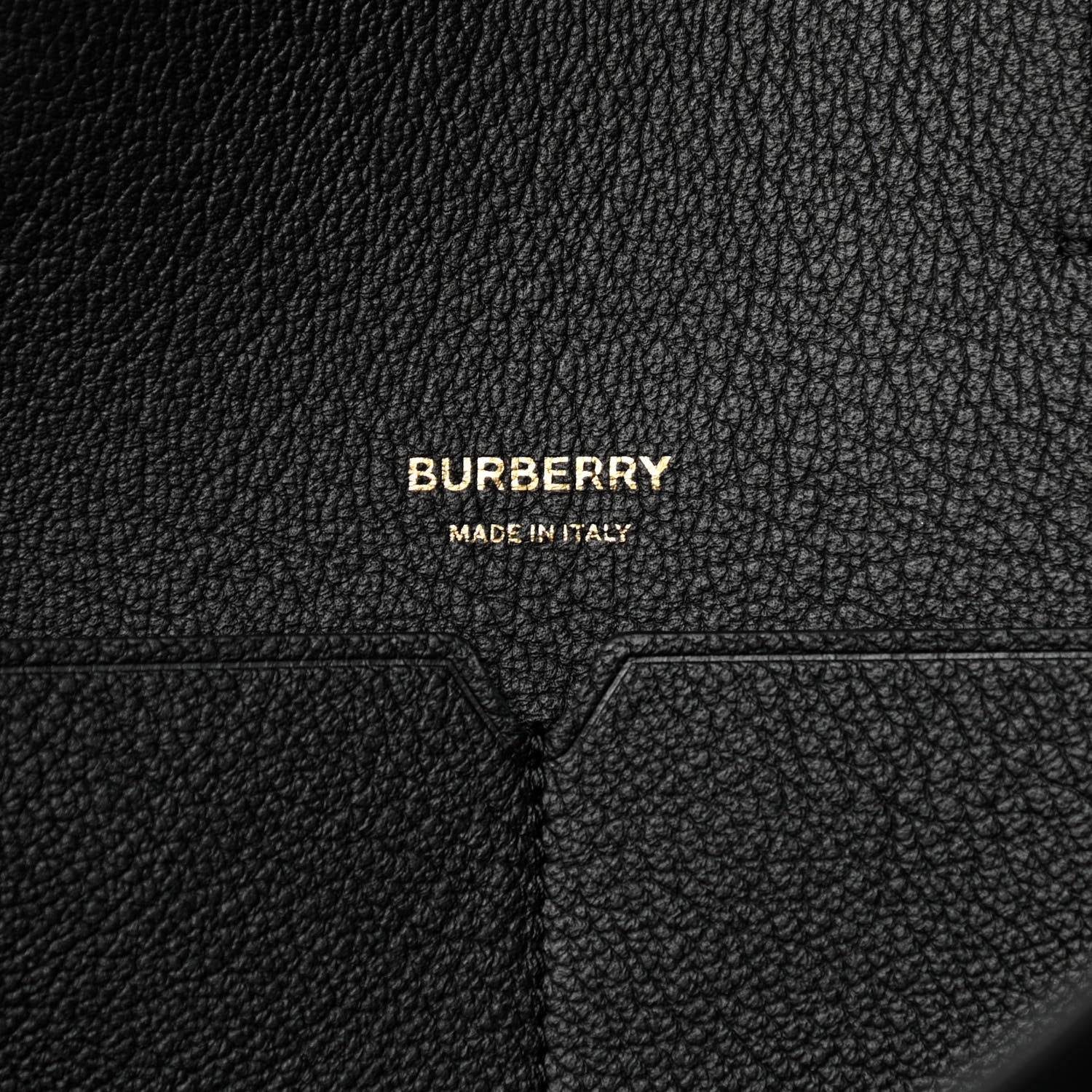 Burberry Calfskin Large Society Tote Black 6 of 11