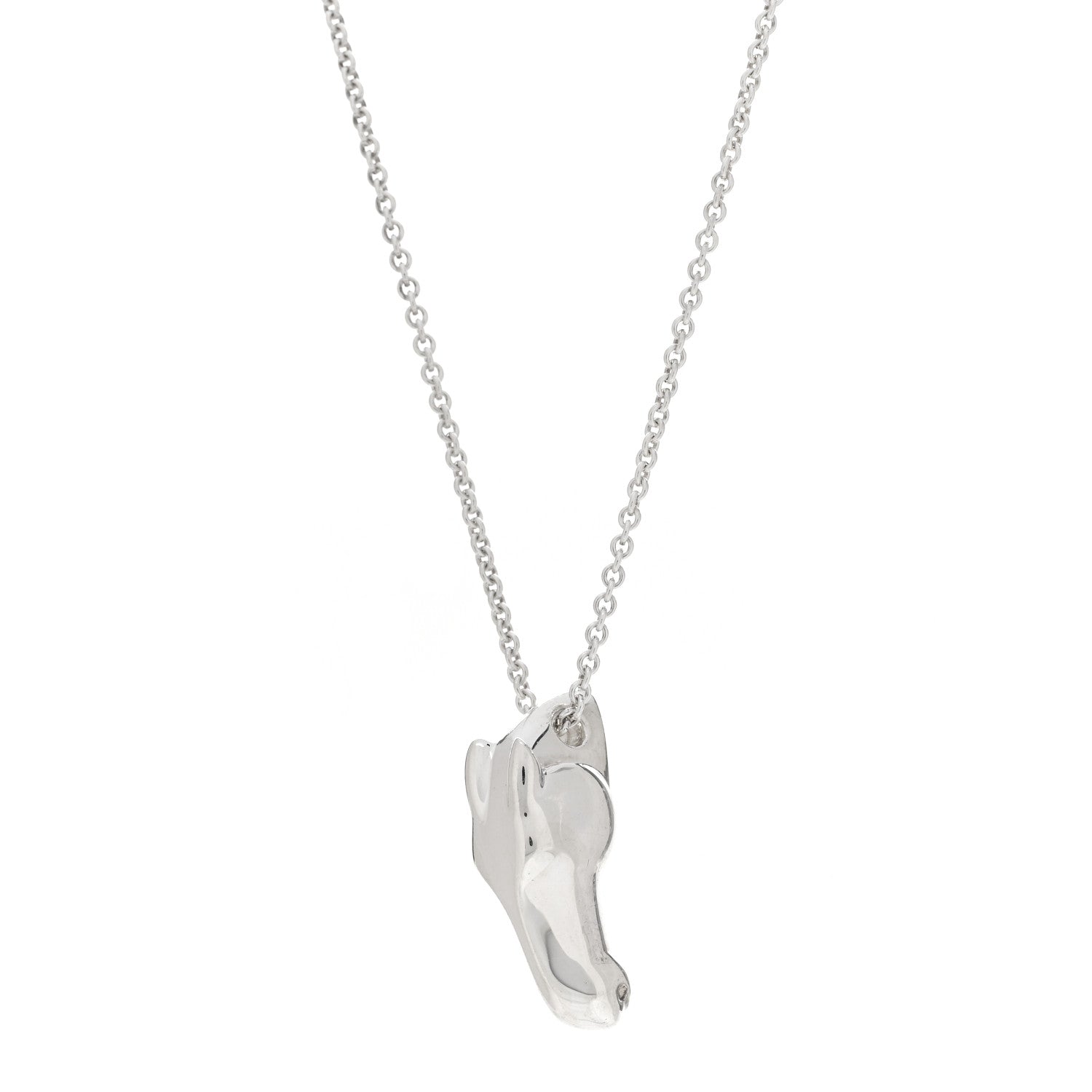 Hermes Sterling Silver PM Galop Pendant Necklace 4 of 5