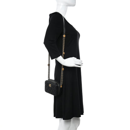Chanel Caviar Quilted Twist Your Buttons Clutch With Chain Black 2 of 11