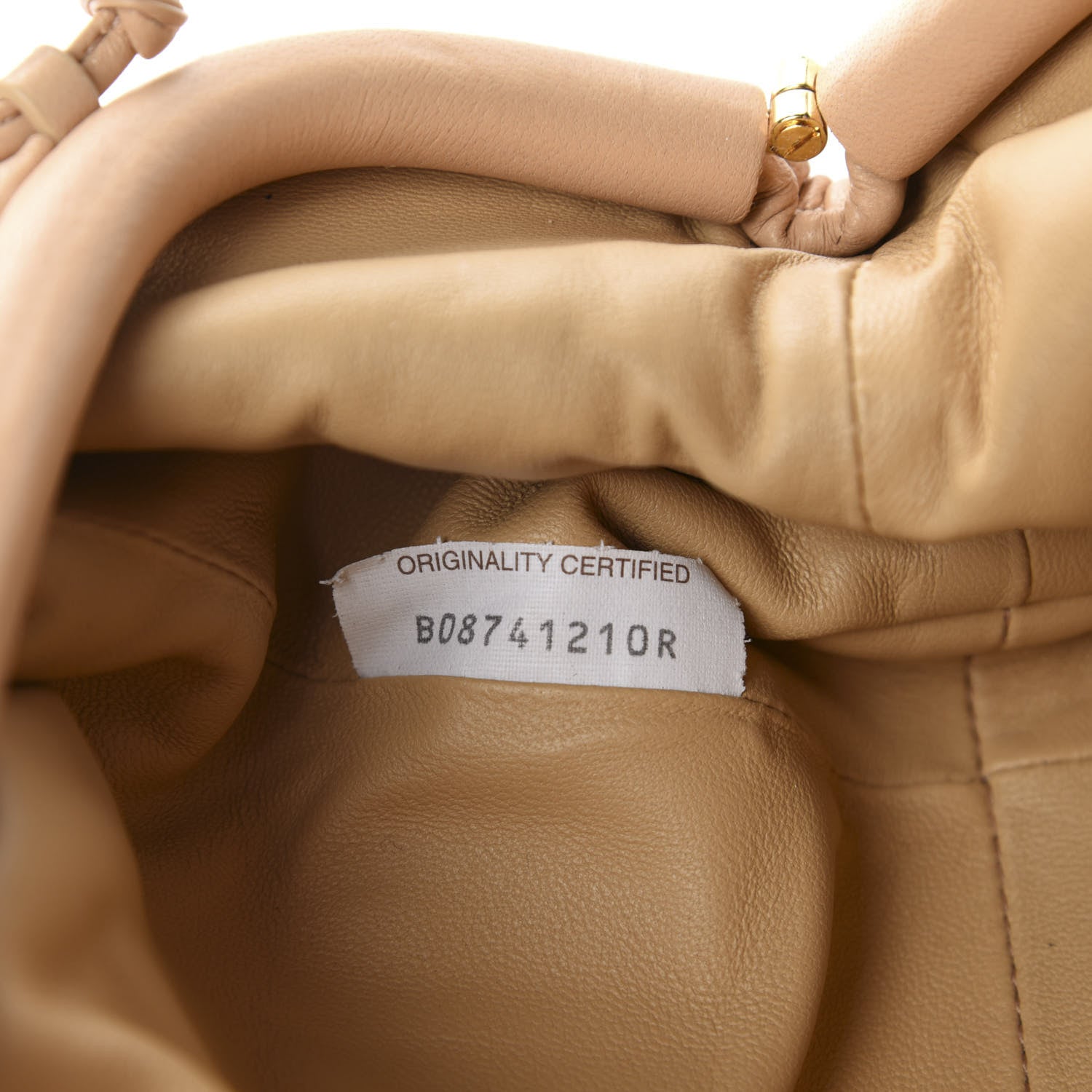 Bottega Veneta Nappa Intrecciato The Mini Pouch Almond 9 of 10