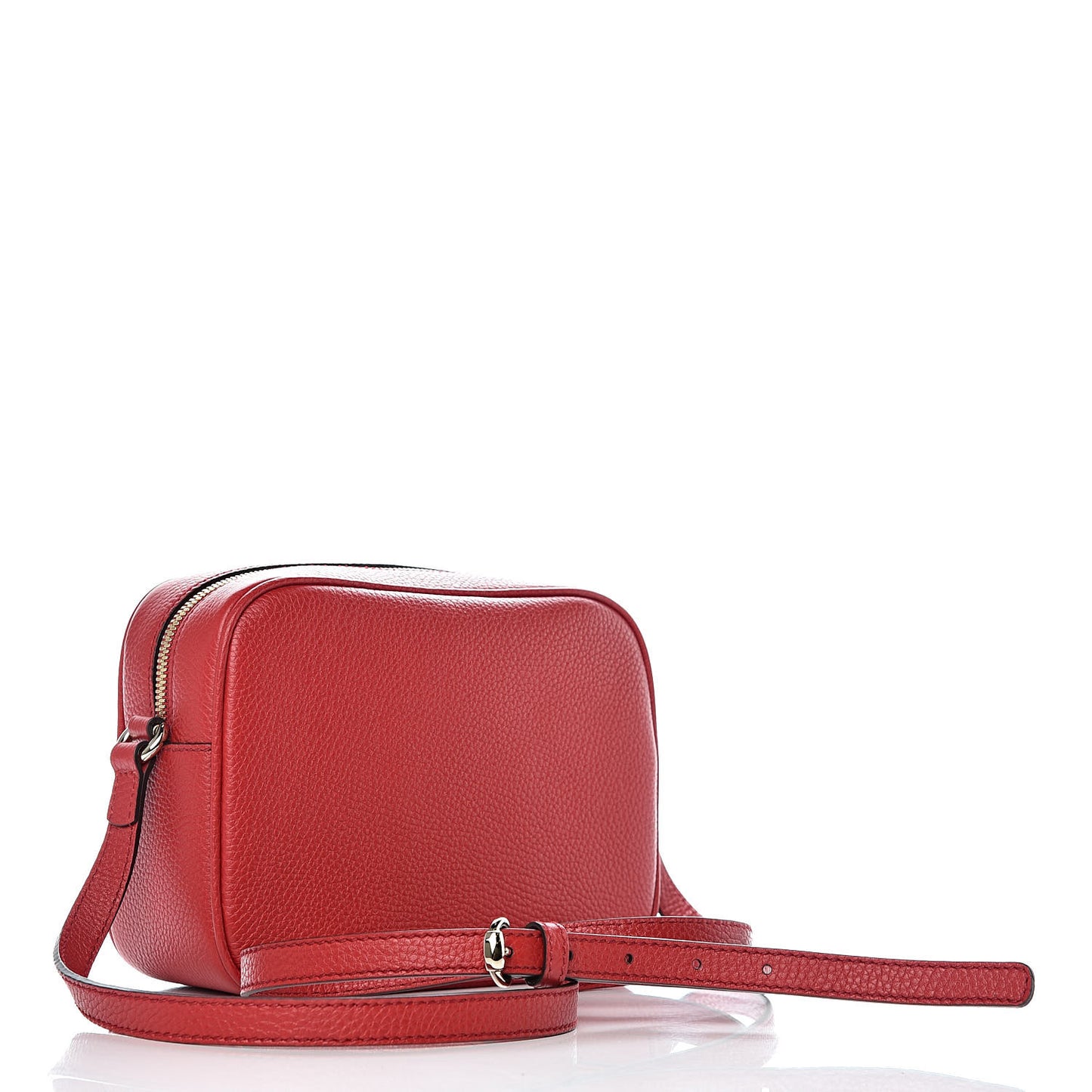 Pebbled Calfskin Small Soho Disco Bag Tabasco Red