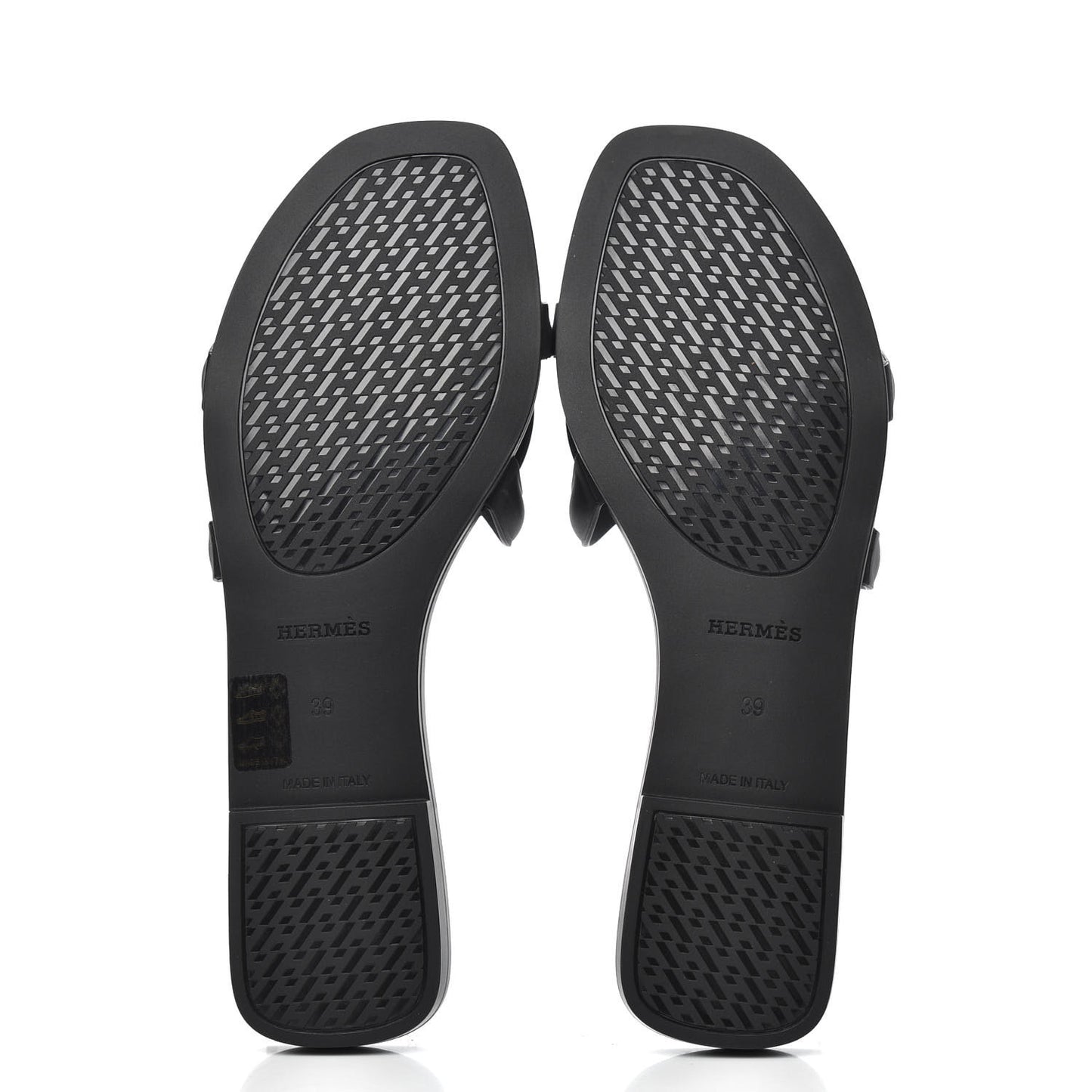 Rubber Aloha Sandals 39 Black
